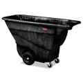 Rubbermaid Commercial 850 lbs Rectangular Trash Can, Black, Open Top, Structural Foam FG9T1400BLA